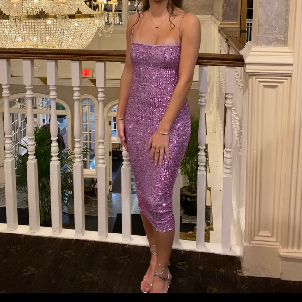 Purple sequin Nookie dress